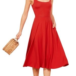 Reformation Rou dress Red Small pockets